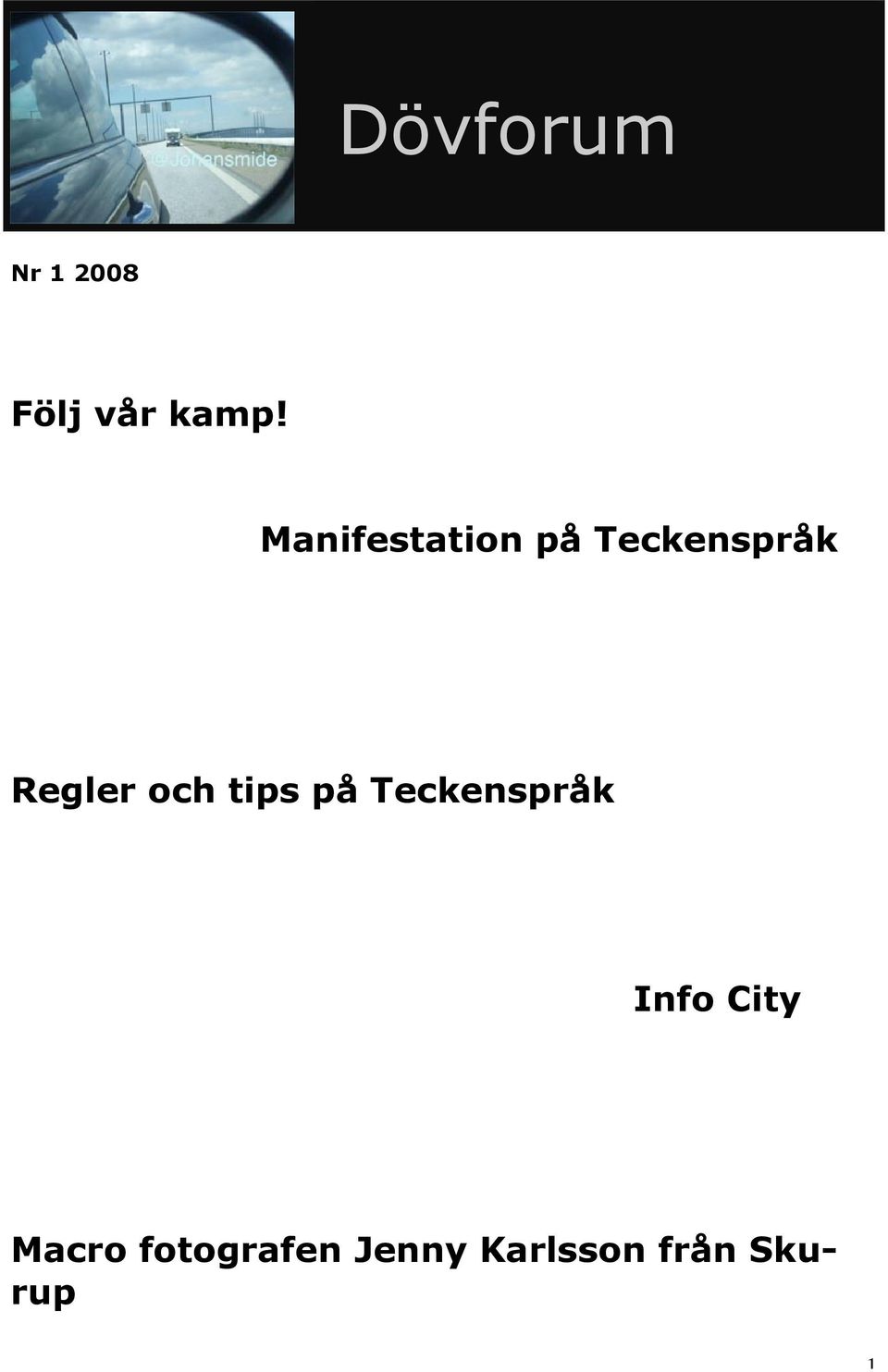 och tips på Teckenspråk Info City