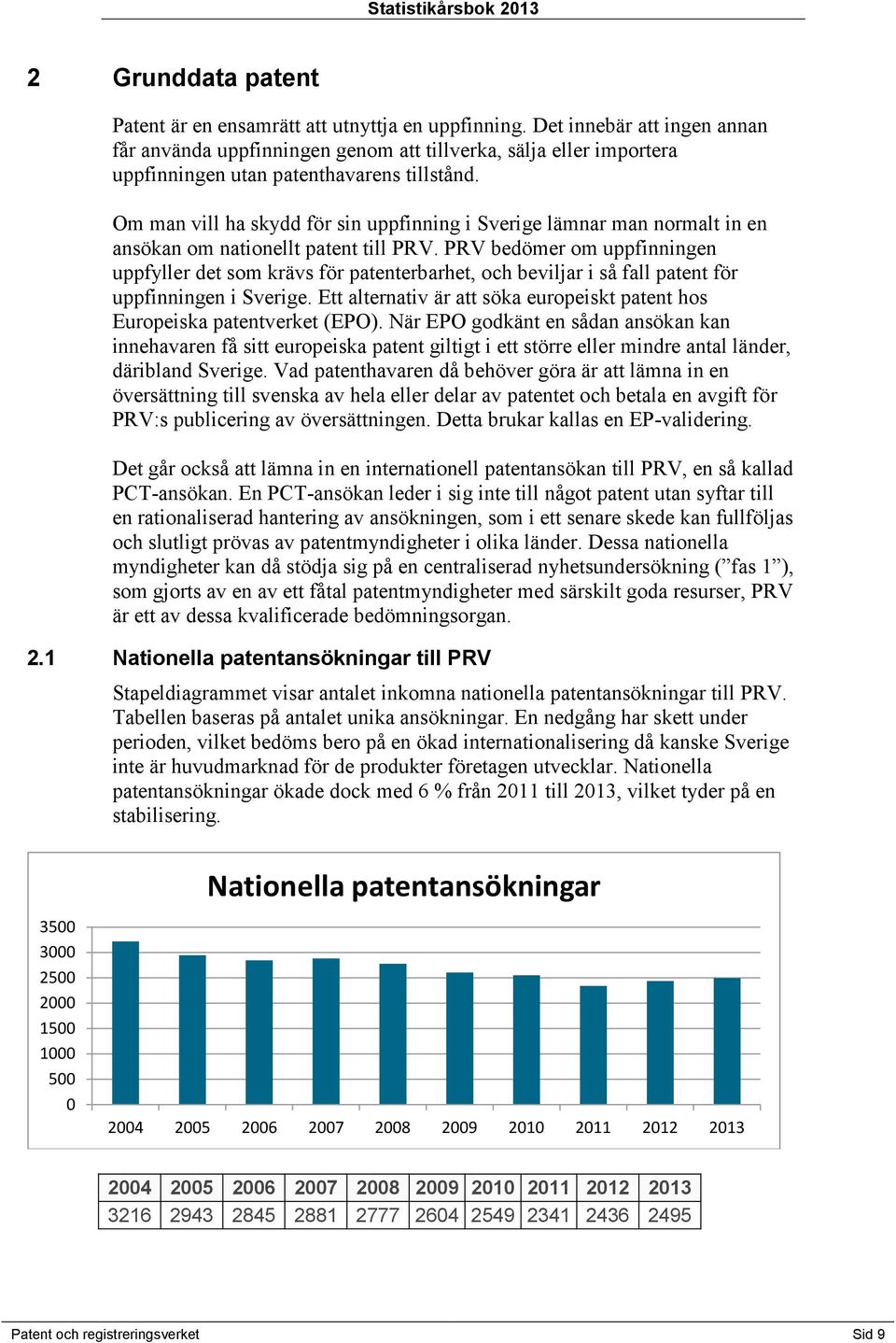 Om man vill ha skydd för sin uppfinning i Sverige lämnar man normalt in en ansökan om nationellt patent till PRV.