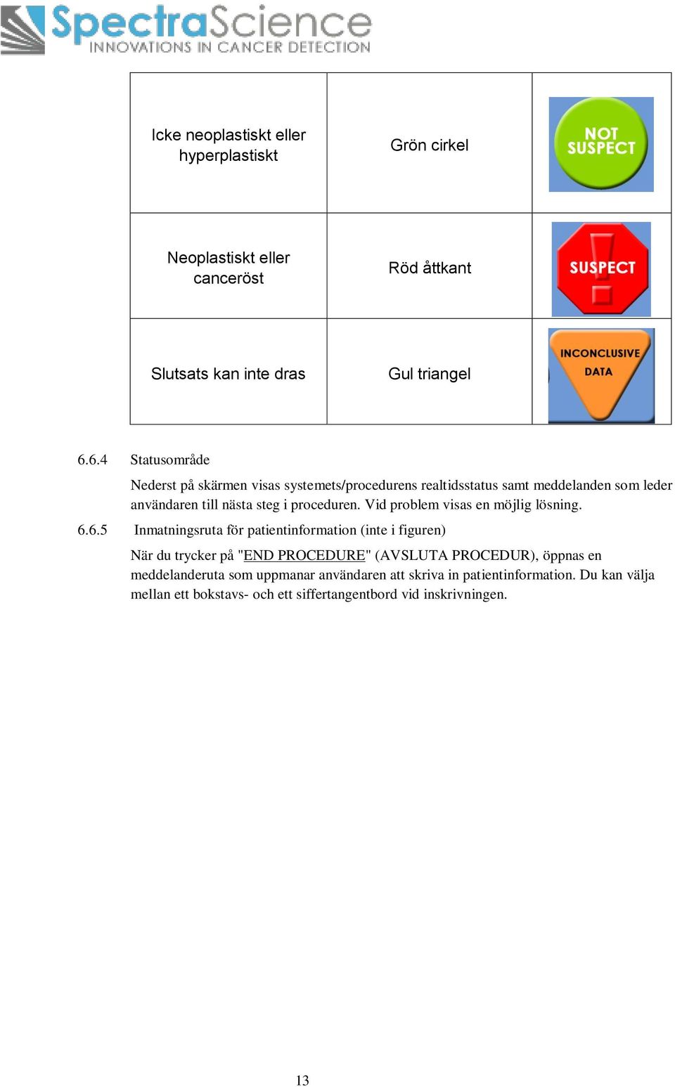 Vid problem visas en möjlig lösning. 6.