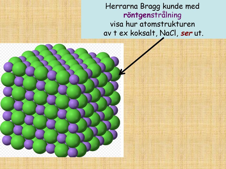 visa hur atomstrukturen