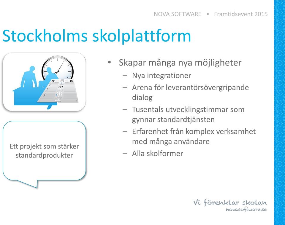 för leverantörsövergripande dialog Tusentals utvecklingstimmar som gynnar