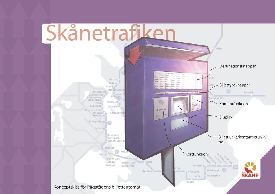 Display Biljettlucka/kontantretur/kvi