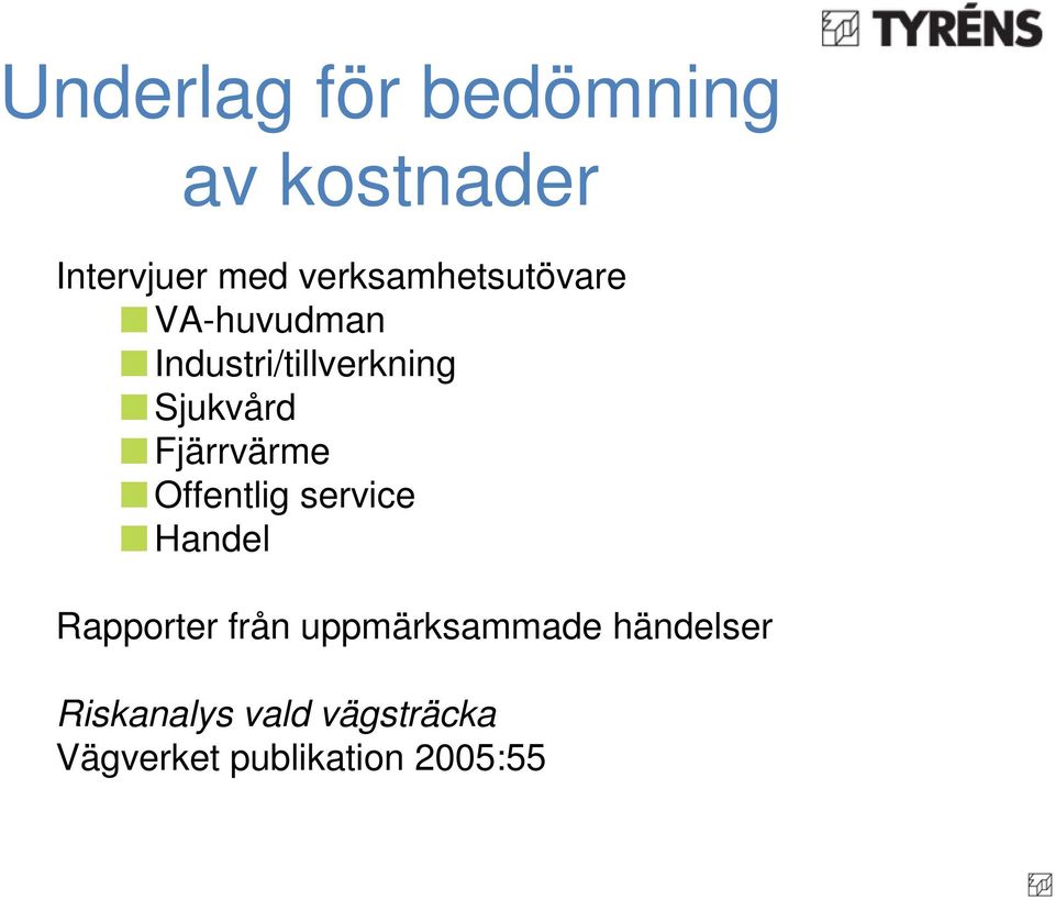 Fjärrvärme Offentlig service Handel Rapporter från