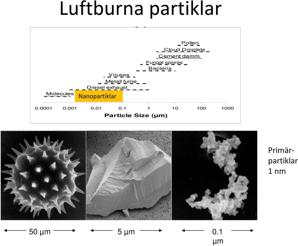 Diesel exhaust Nanopartiklar 0.0001 0.