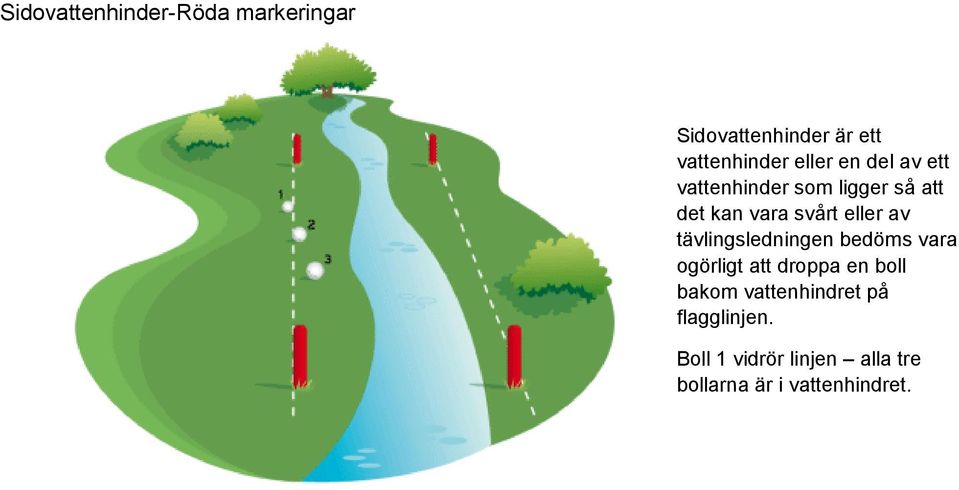 av tävlingsledningen bedöms vara ogörligt att droppa en boll bakom