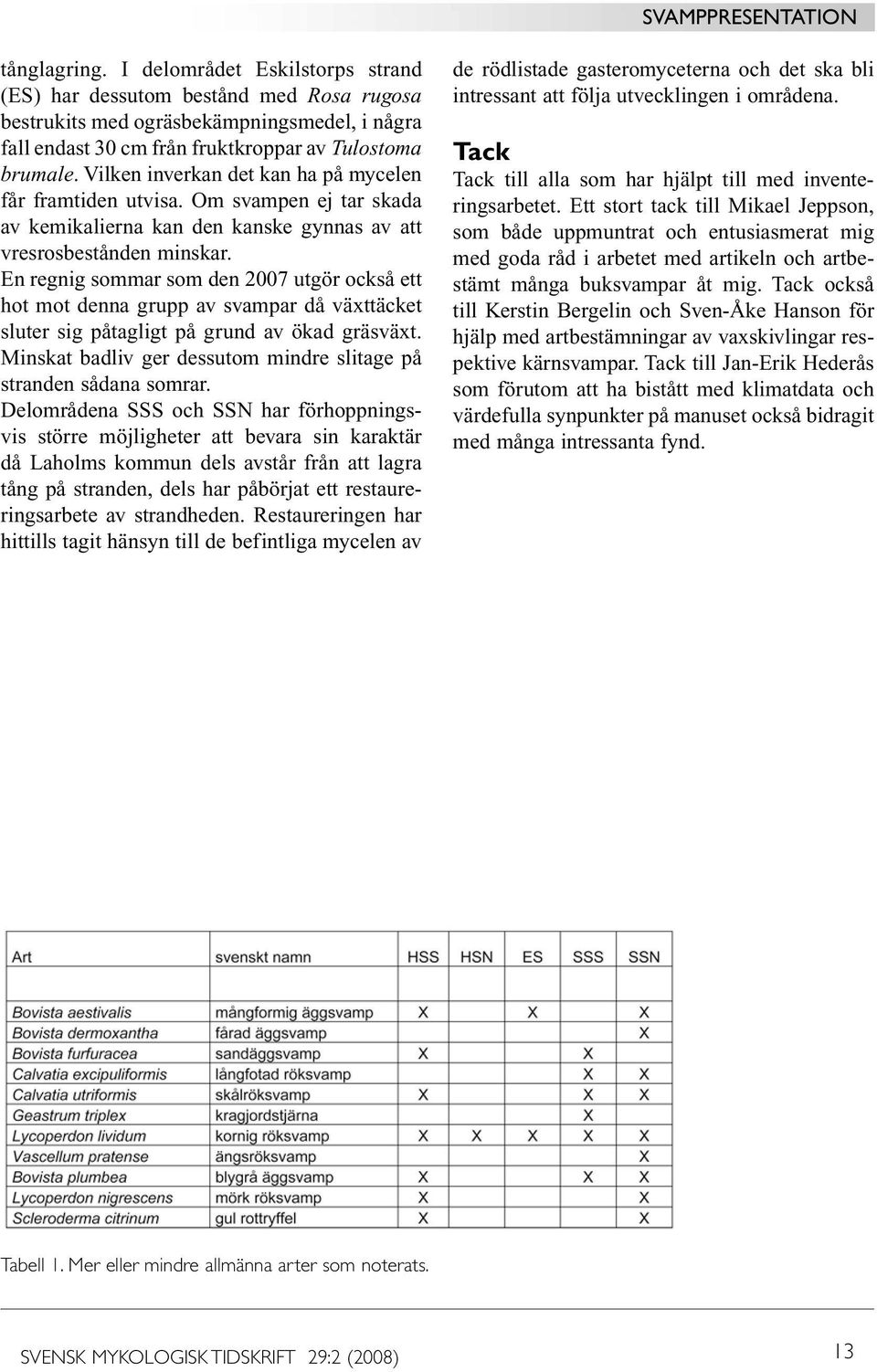 En regnig sommar som den 2007 utgör också ett hot mot denna grupp av svampar då växttäcket sluter sig påtagligt på grund av ökad gräsväxt.