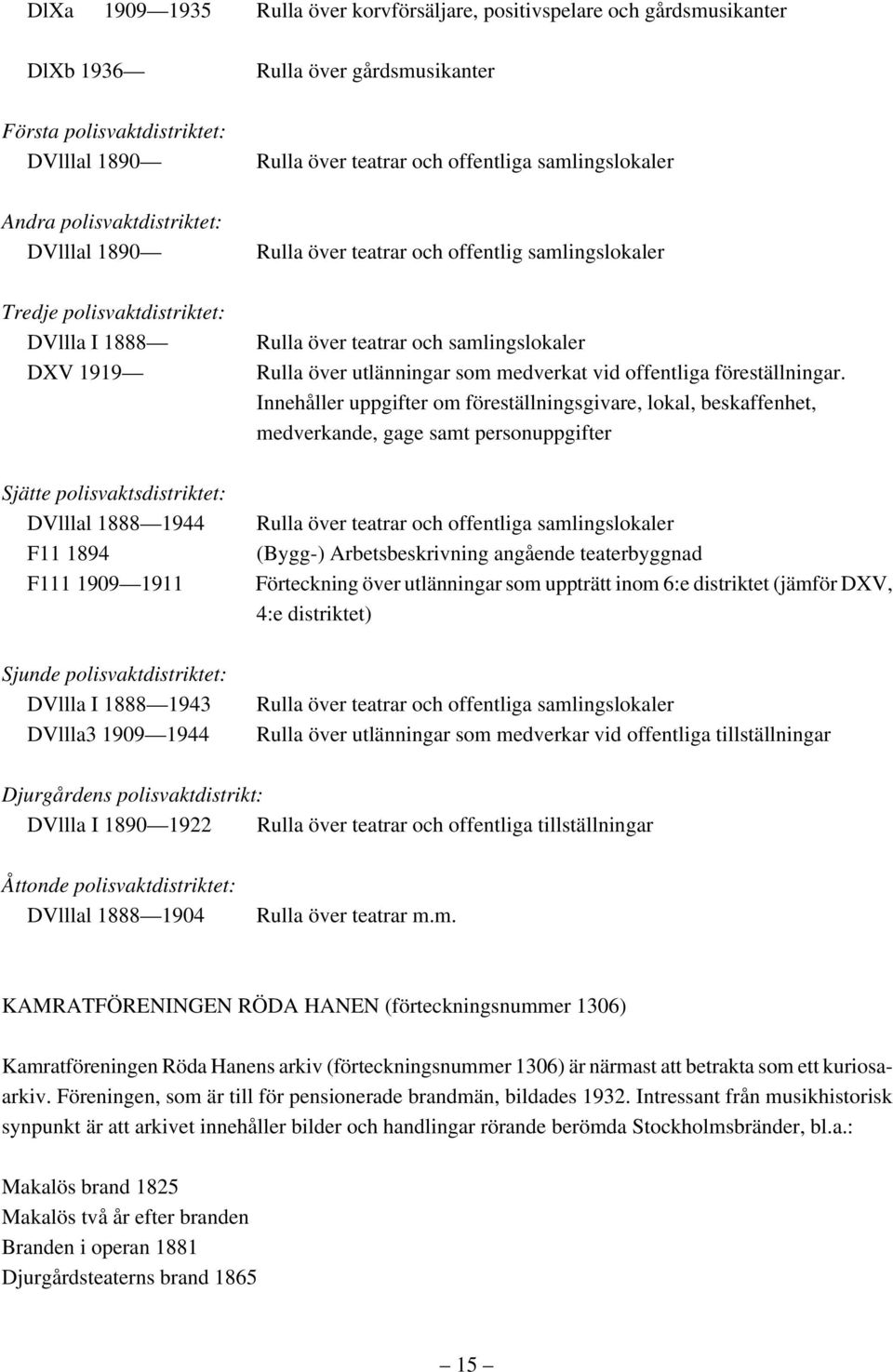 teatrar och offentliga samlingslokaler Rulla över teatrar och offentlig samlingslokaler Rulla över teatrar och samlingslokaler Rulla över utlänningar som medverkat vid offentliga föreställningar.