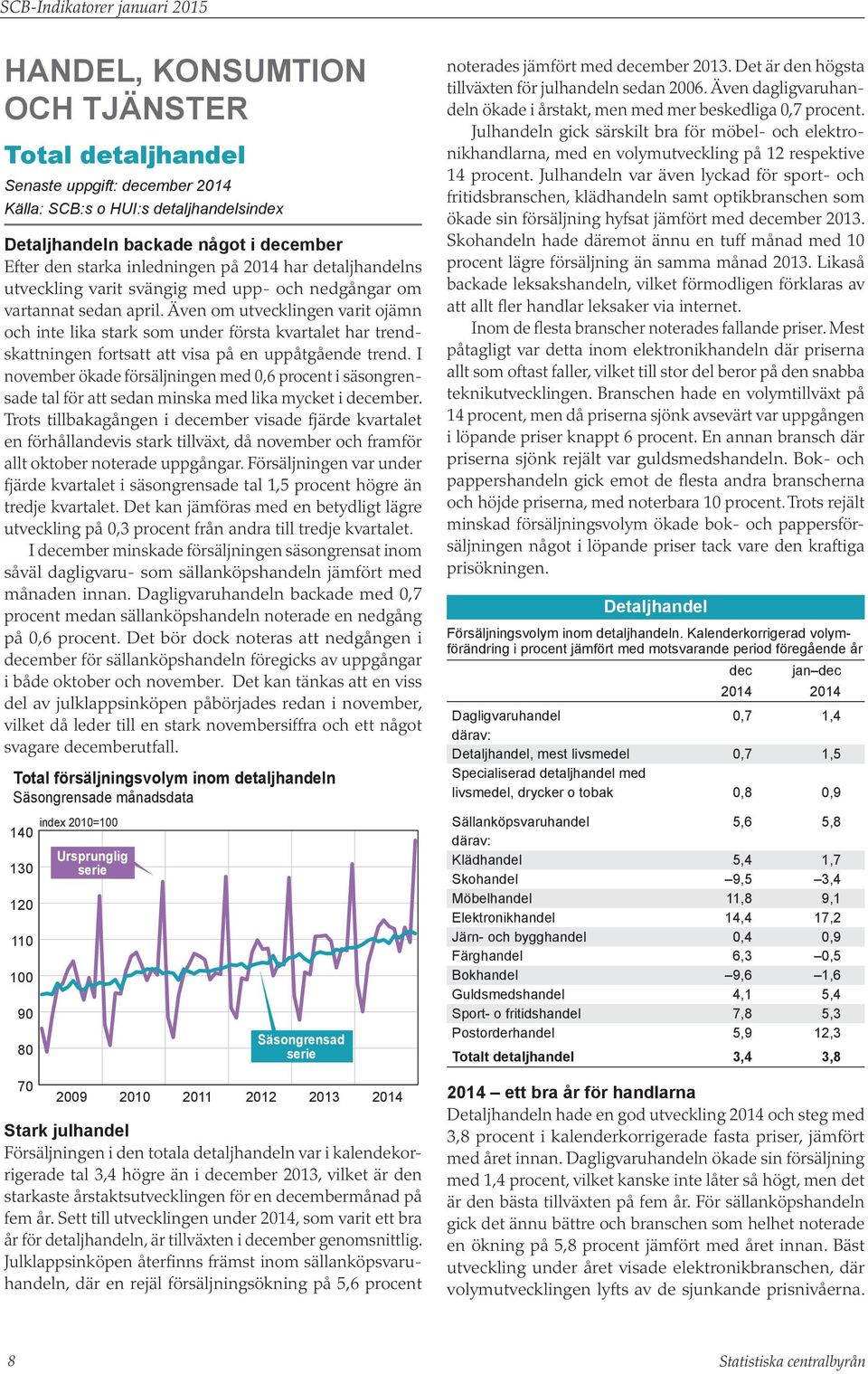 Även om utvecklingen varit ojämn och inte lika stark som under första kvartalet har trendskattningen fortsatt att visa på en uppåtgående trend.