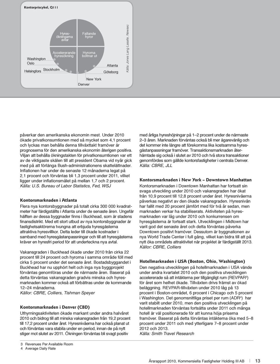 Under 2010 ökade privatkonsumtionen med så mycket som 4,1 procent och lyckas man behålla denna tillväxttakt framöver är prognoserna för den amerikanska ekonomin återigen positiva.