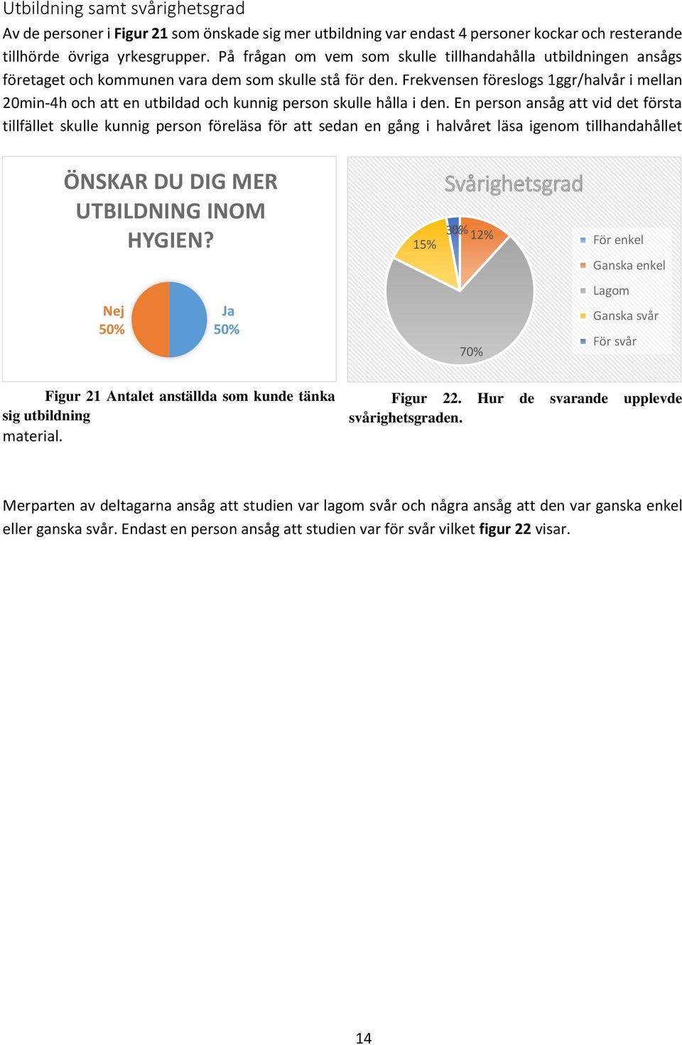 Frekvensen föreslogs 1ggr/halvår i mellan 20min-4h och att en utbildad och kunnig person skulle hålla i den.