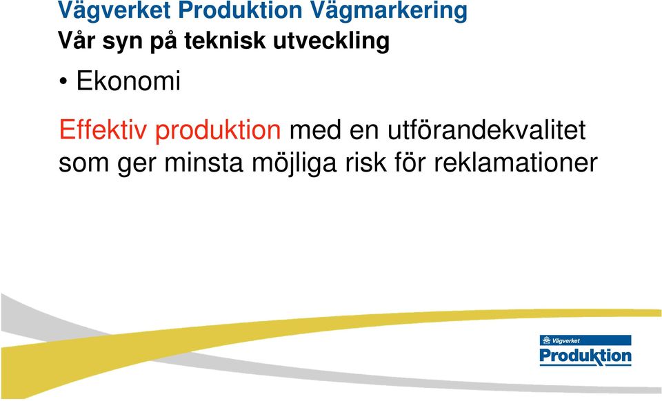 utförandekvalitet som