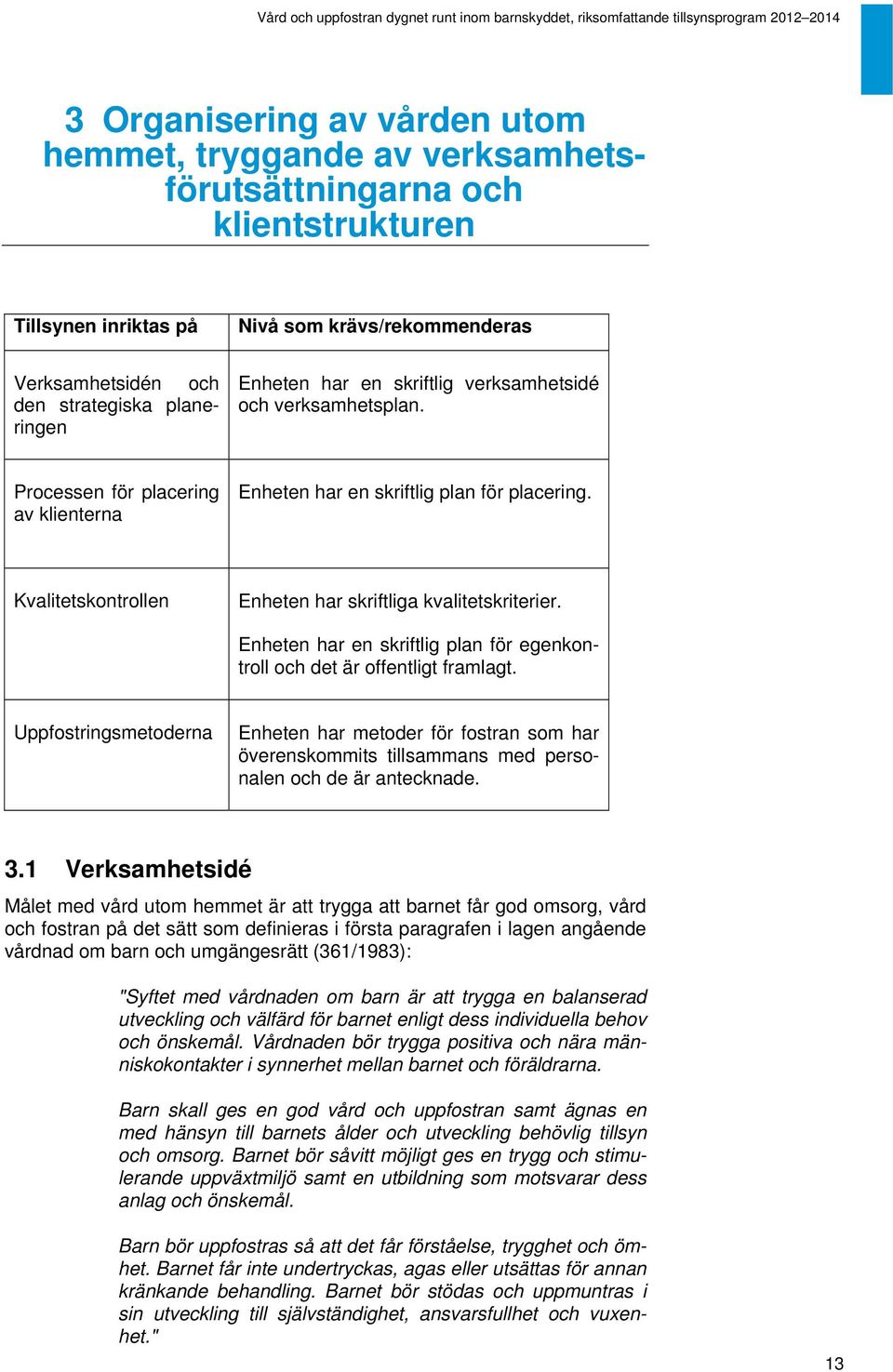 Kvalitetskontrollen Enheten har skriftliga kvalitetskriterier. Enheten har en skriftlig plan för egenkontroll och det är offentligt framlagt.