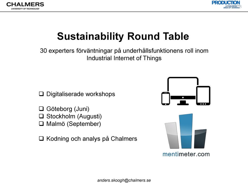 Things Digitaliserade workshops Göteborg (Juni)