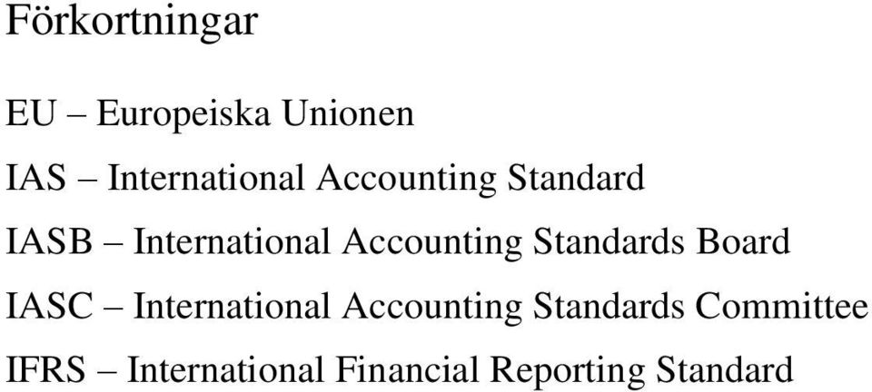 Standards Board IASC International Accounting