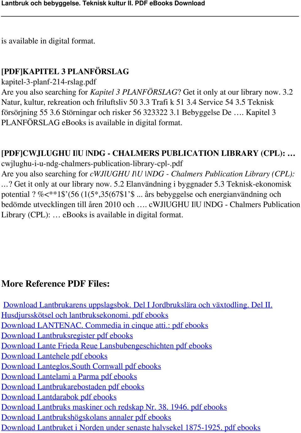 Kapitel 3 PLANFÖRSLAG ebooks is available in digital [PDF]CWJLUGHU I U NDG - CHALMERS PUBLICATION LIBRARY (CPL): cwjlughu-i-u-ndg-chalmers-publication-library-cpl-.