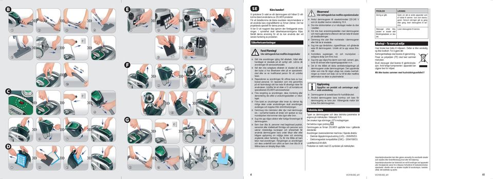 För att åstadkomma de bästa resultaten rekommenderar vi att använda bara originaltillbehör av firman Zelmer. Det har projekterats speciellt för denna produkt.