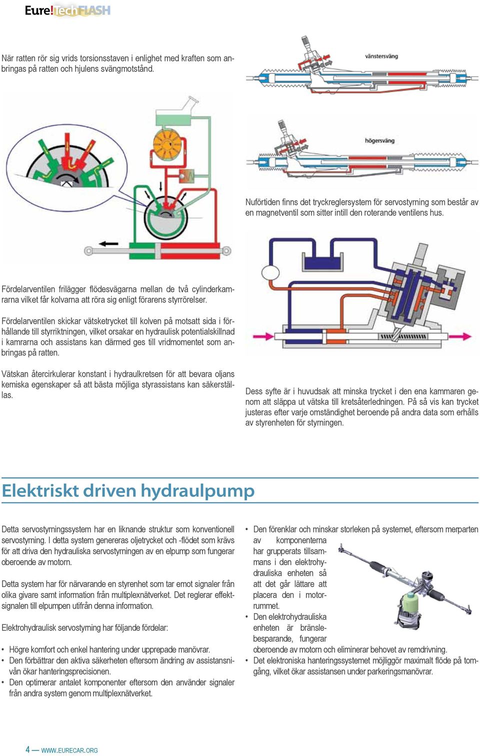 Födelaventilen filägge flödevägana mellan de två cylindekamana vilket få kolvana att öa ig enligt föaen työele.