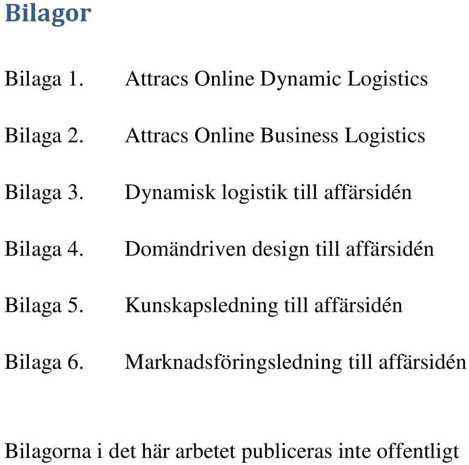 logistik till affärsidén Domändriven design till affärsidén Kunskapsledning till