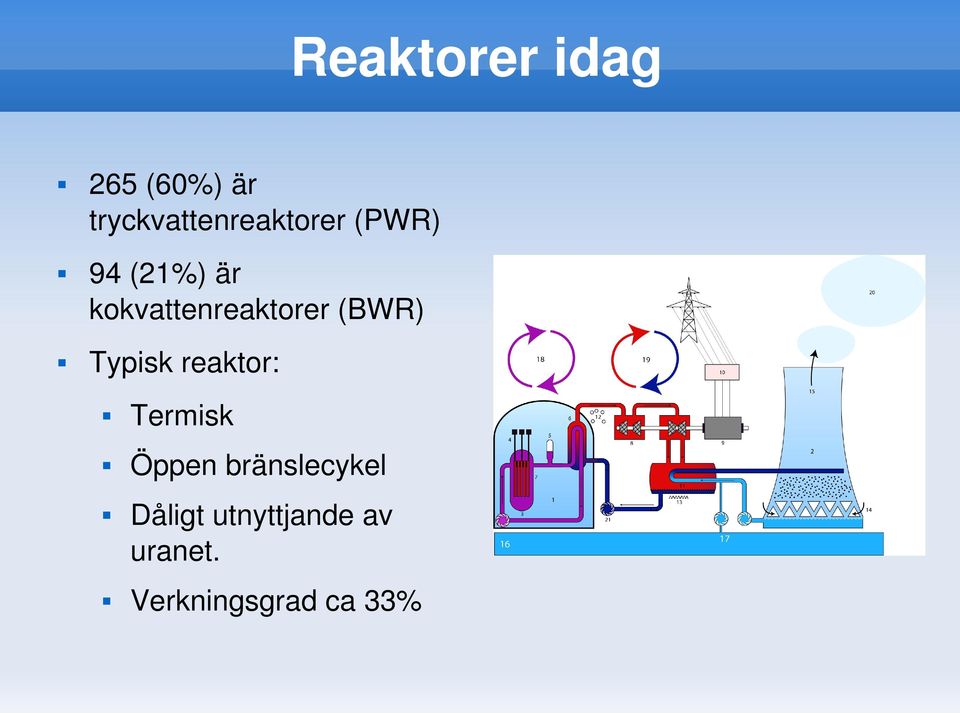 kokvattenreaktorer(bwr) Typiskreaktor: