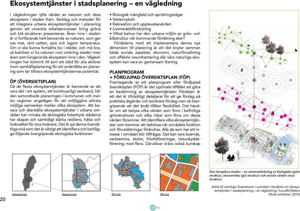 Även inne i staden är vi fortfarande helt beroende av naturen, som ger oss mat, rent vatten, syre och lagom temperatur.