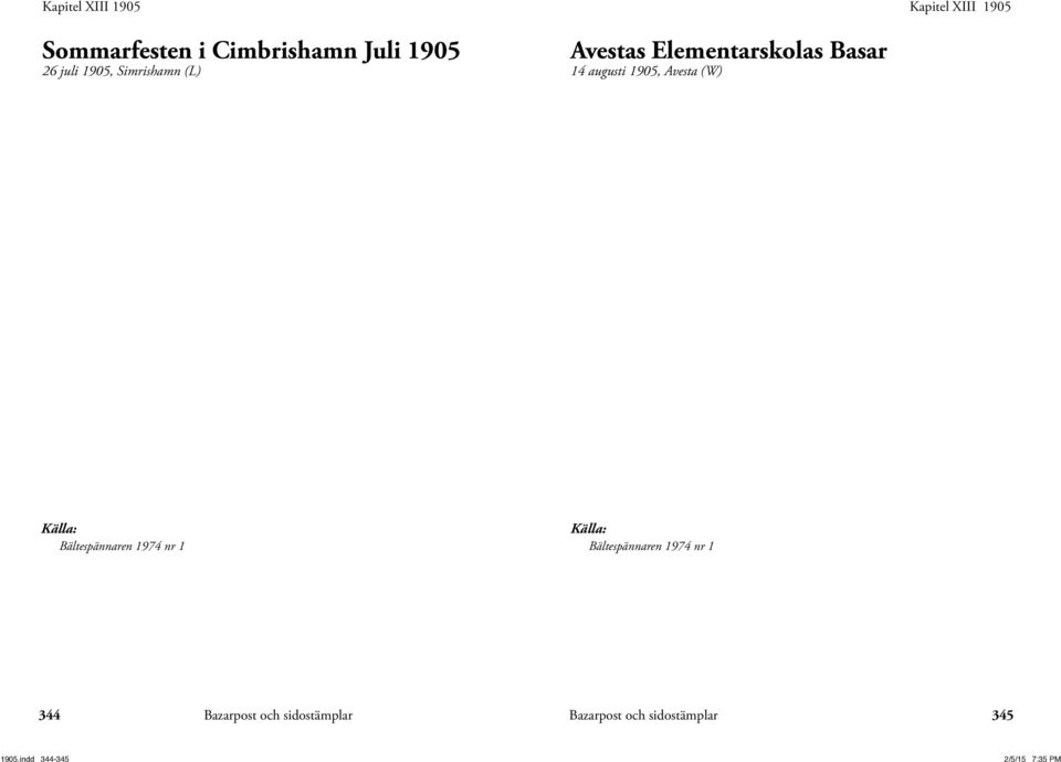 augusti 1905, Avesta (W) Källa: Bältespännaren 1974