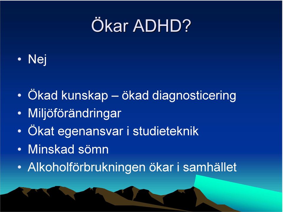 diagnosticering Miljöförändringar