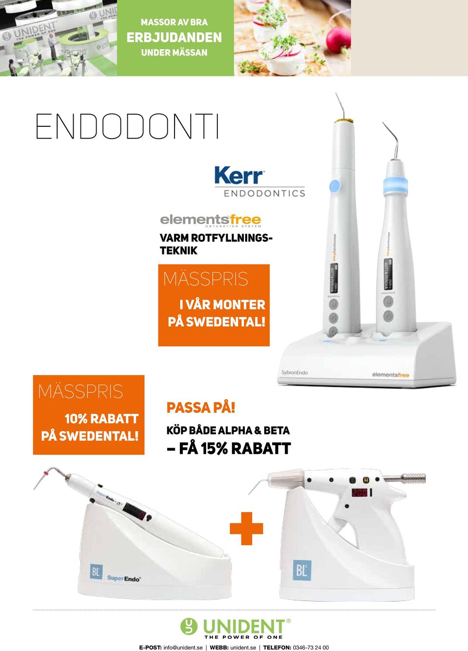 mässpris 10% rabatt på swedental!