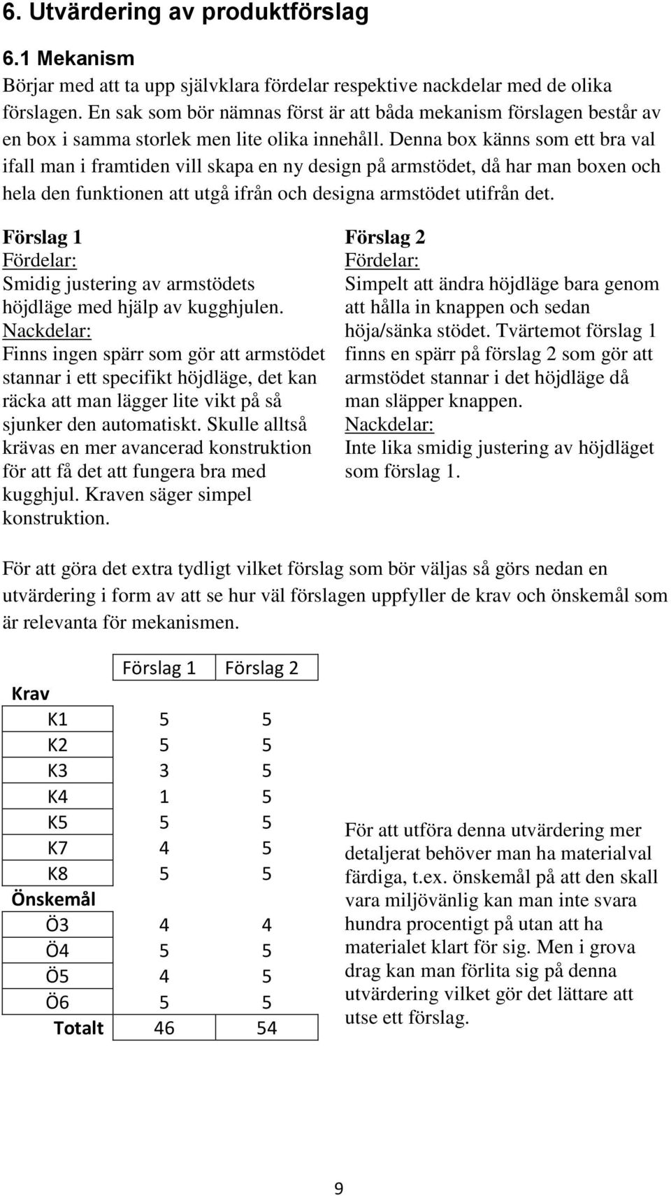 Denna box känns som ett bra val ifall man i framtiden vill skapa en ny design på armstödet, då har man boxen och hela den funktionen att utgå ifrån och designa armstödet utifrån det.