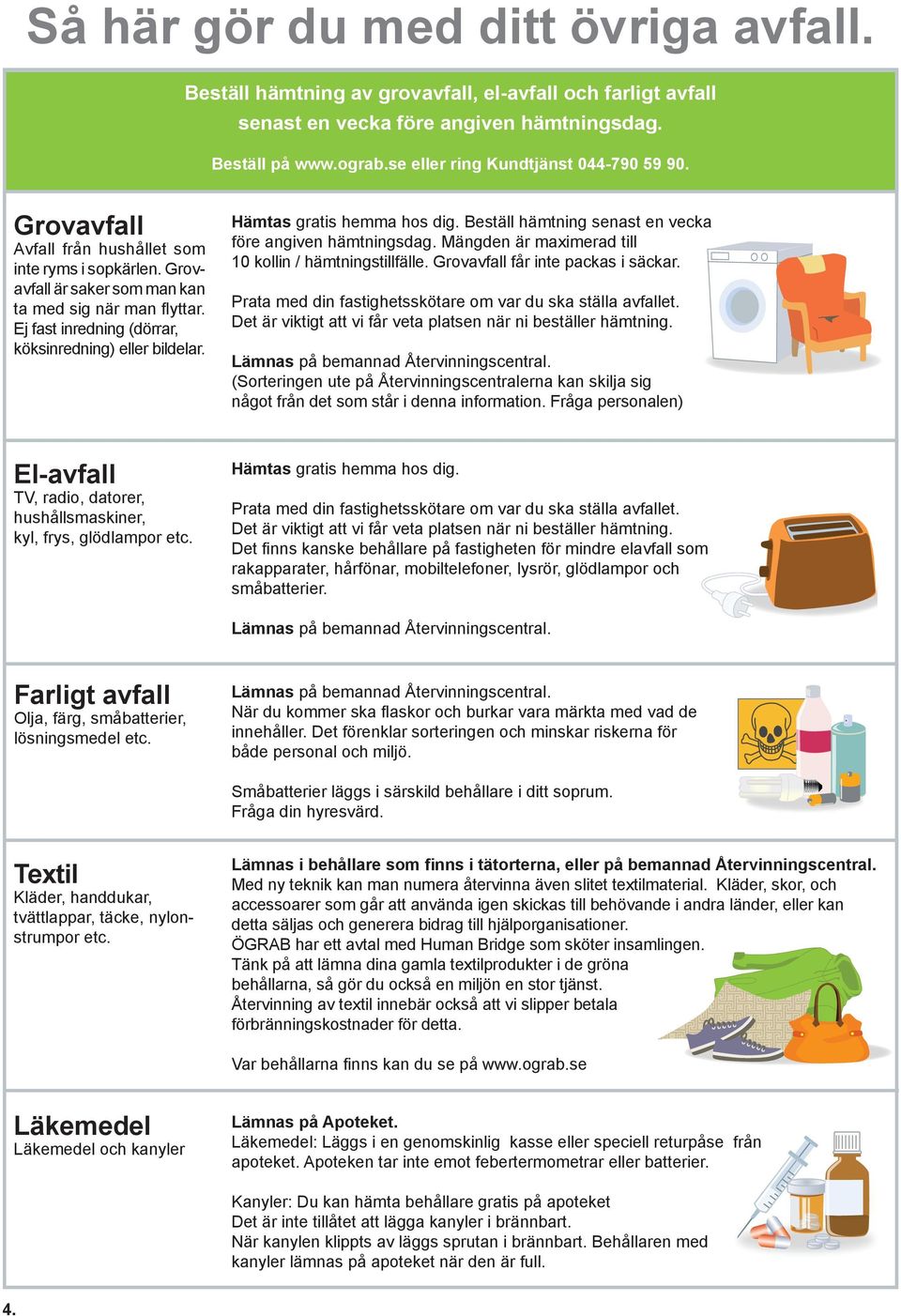 Ej fast inredning (dörrar, köksinredning) eller bildelar. Hämtas gratis hemma hos dig. Beställ hämtning senast en vecka före angiven hämtningsdag.