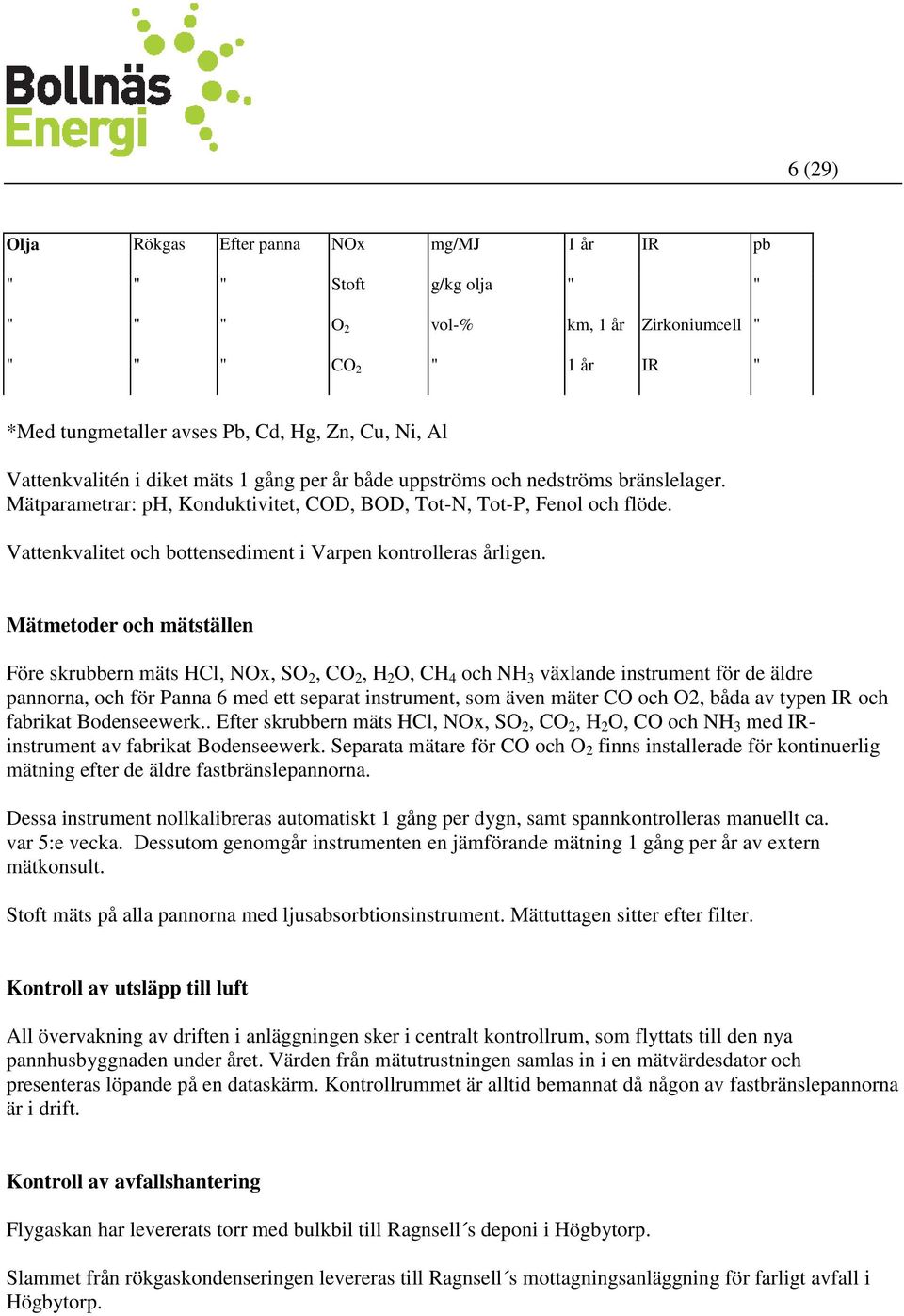 Vattenkvalitet och bottensediment i Varpen kontrolleras årligen.