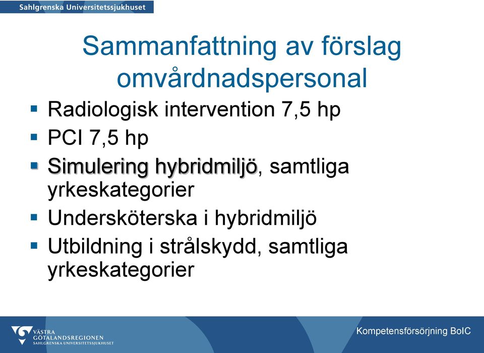 samtliga yrkeskategorier Undersköterska i hybridmiljö