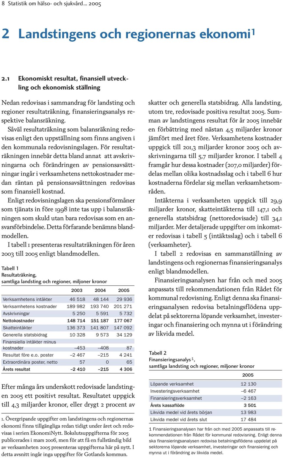 Såväl resultaträkning som balansräkning redovisas enligt den uppställning som finns angiven i den kommunala redovisningslagen.