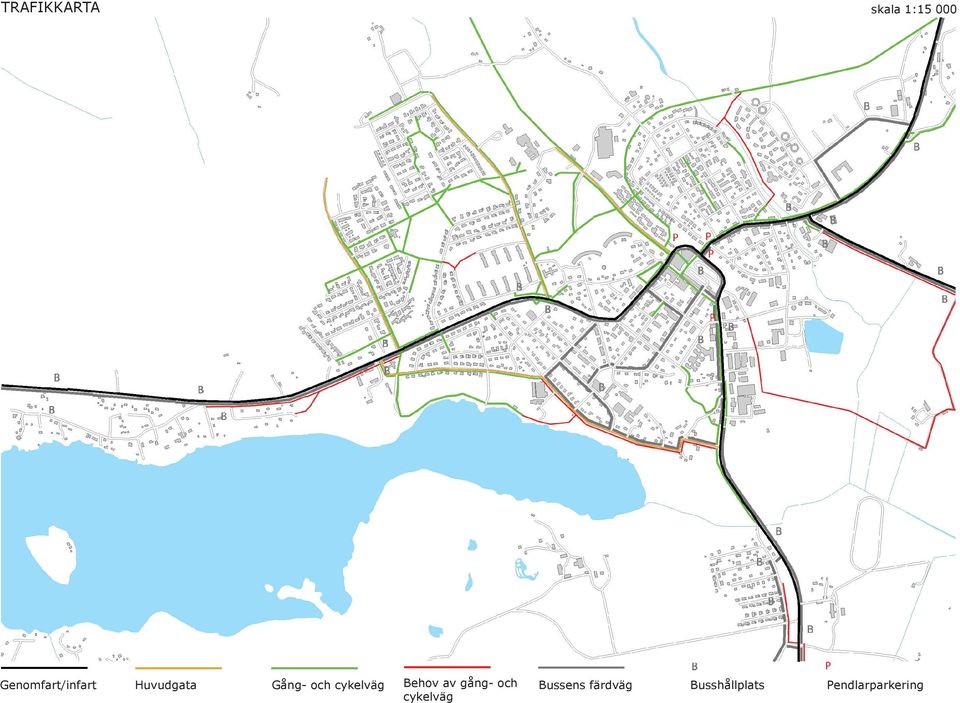 cykelväg Behov av gång- och Bussens