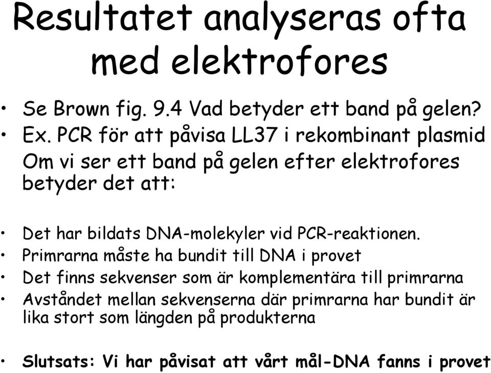 DNA-molekyler vid PCR-reaktionen.