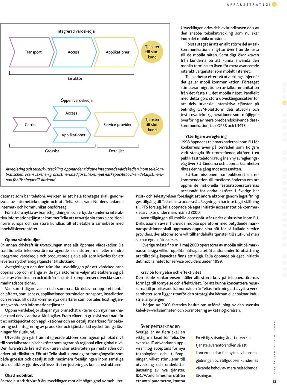 För att dra nytta av branschglidningen och erbjuda kunderna interaktiva informationstjänster kommer Telia att utnyttja sin starka position i norra Europa och sin stora kundbas till att etablera