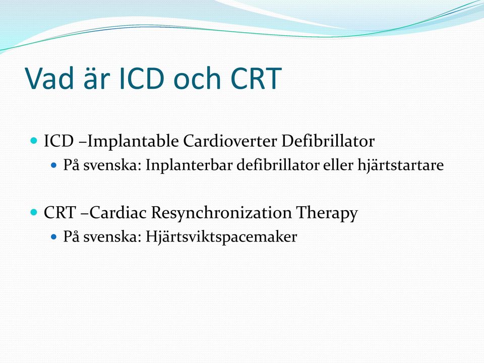 defibrillator eller hjärtstartare CRT Cardiac