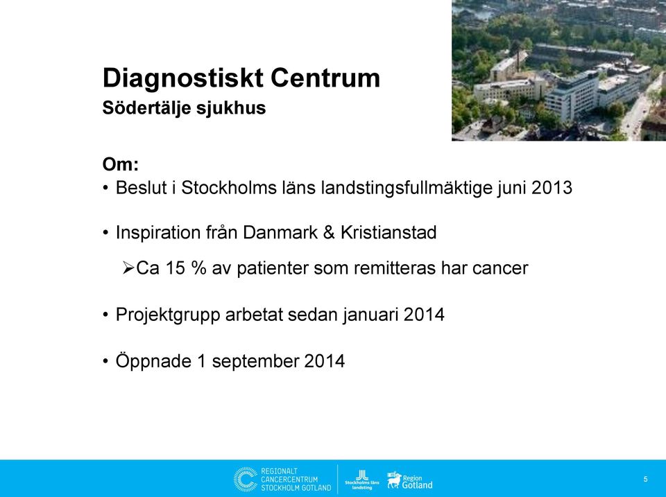 Kristianstad Ca 15 % av patienter som remitteras har cancer