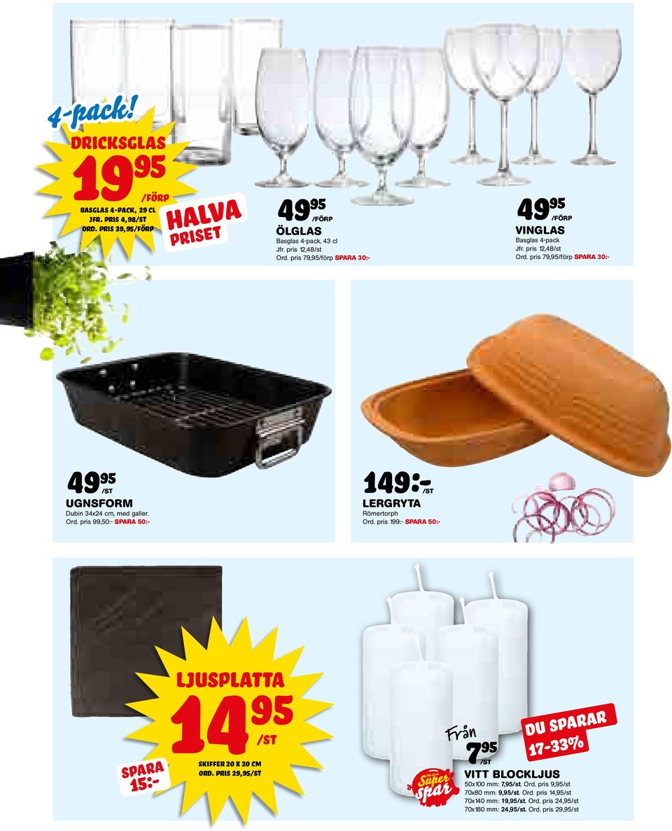 pris 199:- Spara 50:- spara 49 ölglas Basglas 4-pack, 43 cl Jfr. pris 12,48 Ord.