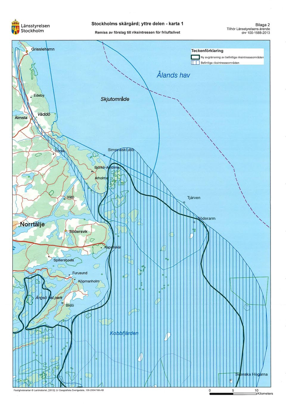 riksintresseområden o Alands hav Skjutområ de Alm sta o täddô q.--- Q ( Tjãrven erarrn.',' rsvik P ç o t._ ) o d r1 anholm", rl,.-..,---.