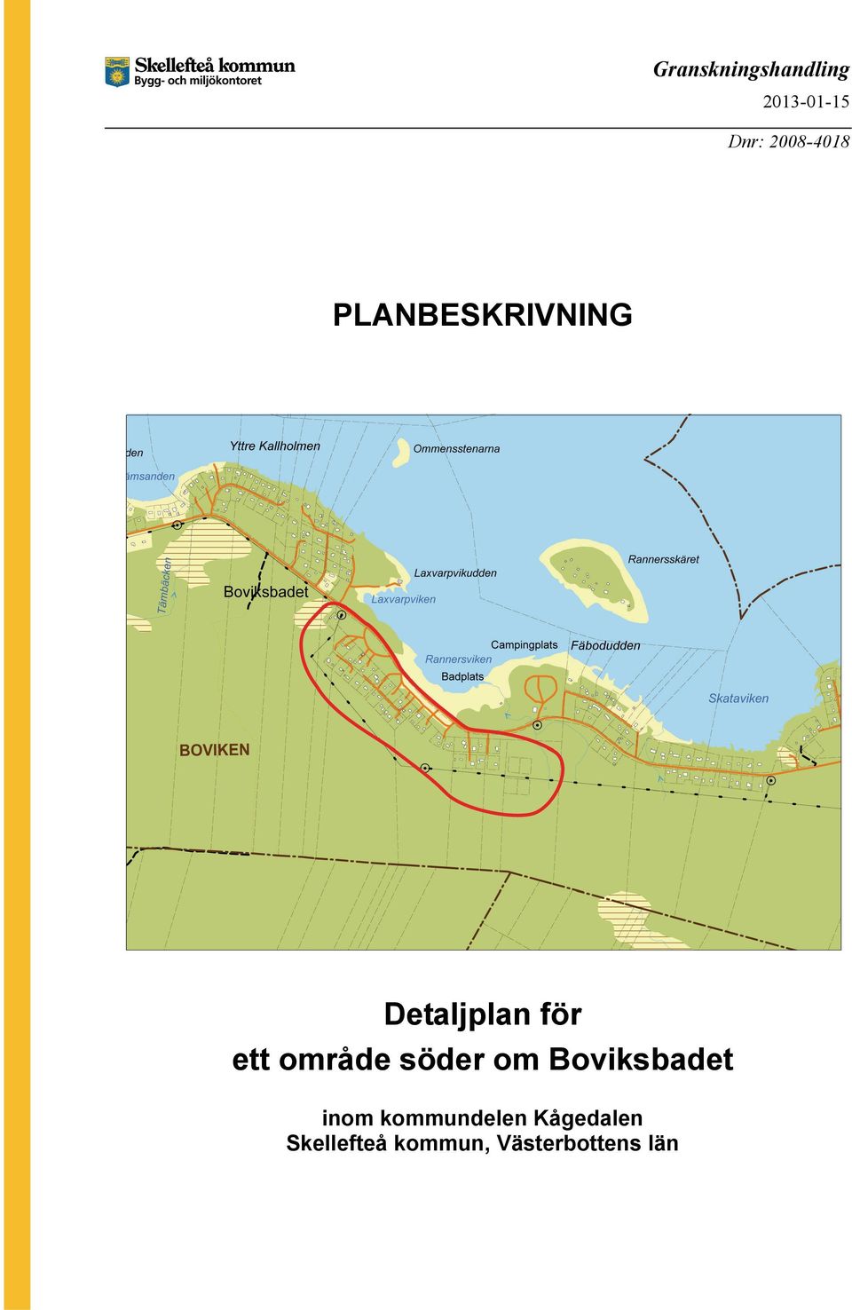 Boviksbadet inom kommundelen