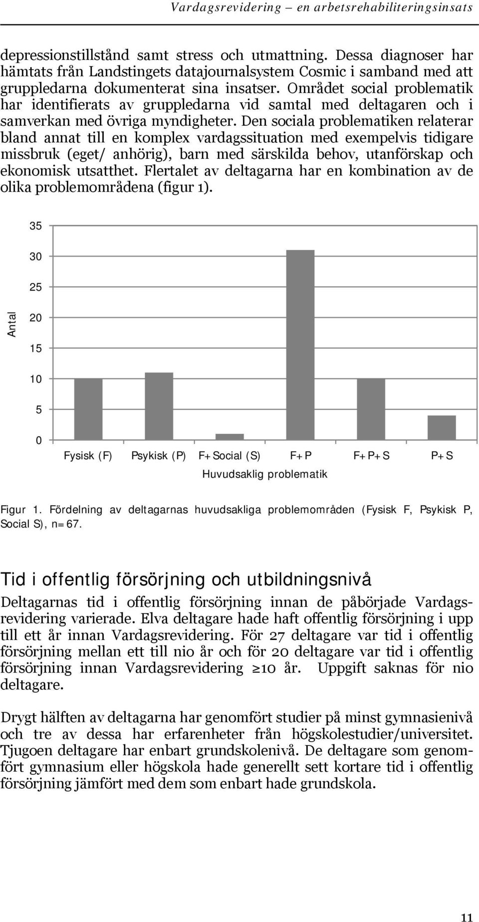 Den sociala problematiken relaterar bland annat till en komplex vardagssituation med exempelvis tidigare missbruk (eget/ anhörig), barn med särskilda behov, utanförskap och ekonomisk utsatthet.