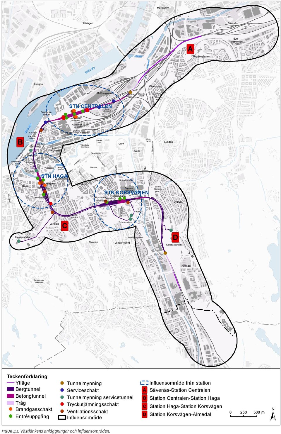 Pedagogen STN HAGA Vasastaden Hagakyrkan Haga kyrkoplan Handelshögskolan Inom Vallgraven Göta älvbron Landala Vallgraven Brunnsparken Östra Hamng.