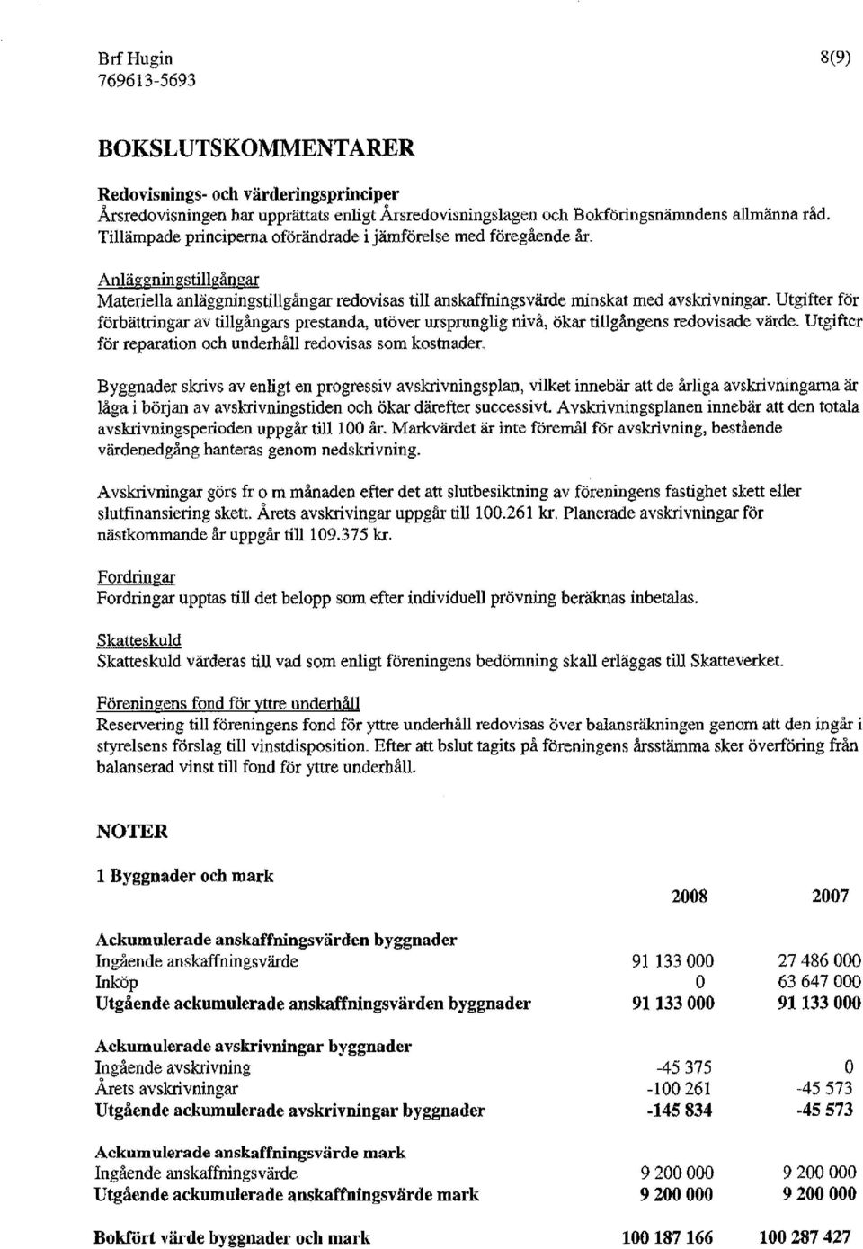 Utgifter för förbättringar av tillgångars prestanda, utöver ursprunglig nivå, ökar tillgångens redovisade värde. Utgifter för reparation och underhåll redovisas som kostnader.