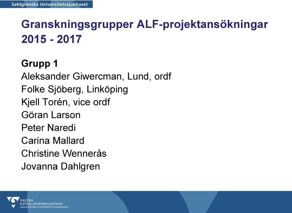 Sjöberg, Linköping Kjell Torén, vice ordf Göran Larson