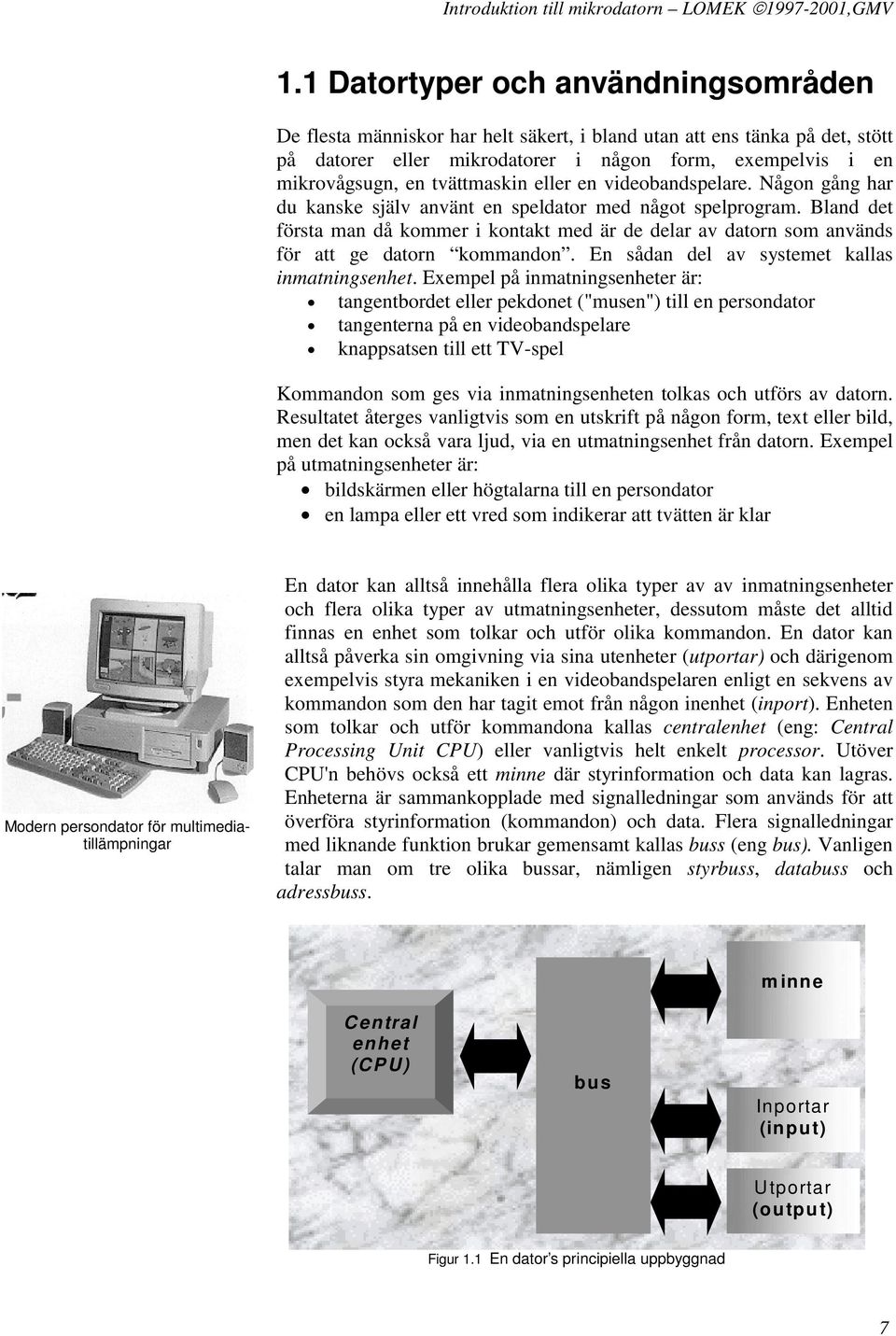 tvättmaskin eller en videobandspelare. Någon gång har du kanske själv använt en speldator med något spelprogram.