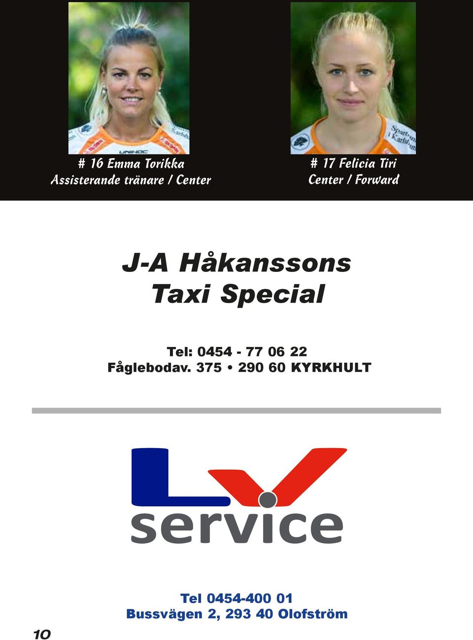 375 290 60 KYRKHULT Original logo LV Service 101020 10 Tel 0454-400 01 Blå =