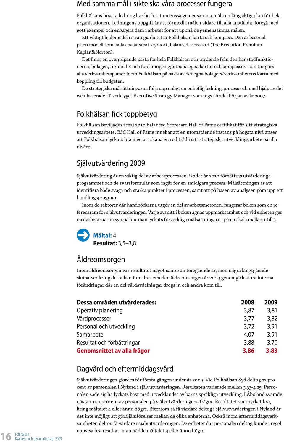 Ett viktigt hjälpmedel i strategiarbetet är karta och kompass. Den är baserad på en modell som kallas balanserat styrkort, balanced scorecard (The Execution Premium Kaplan&Norton).