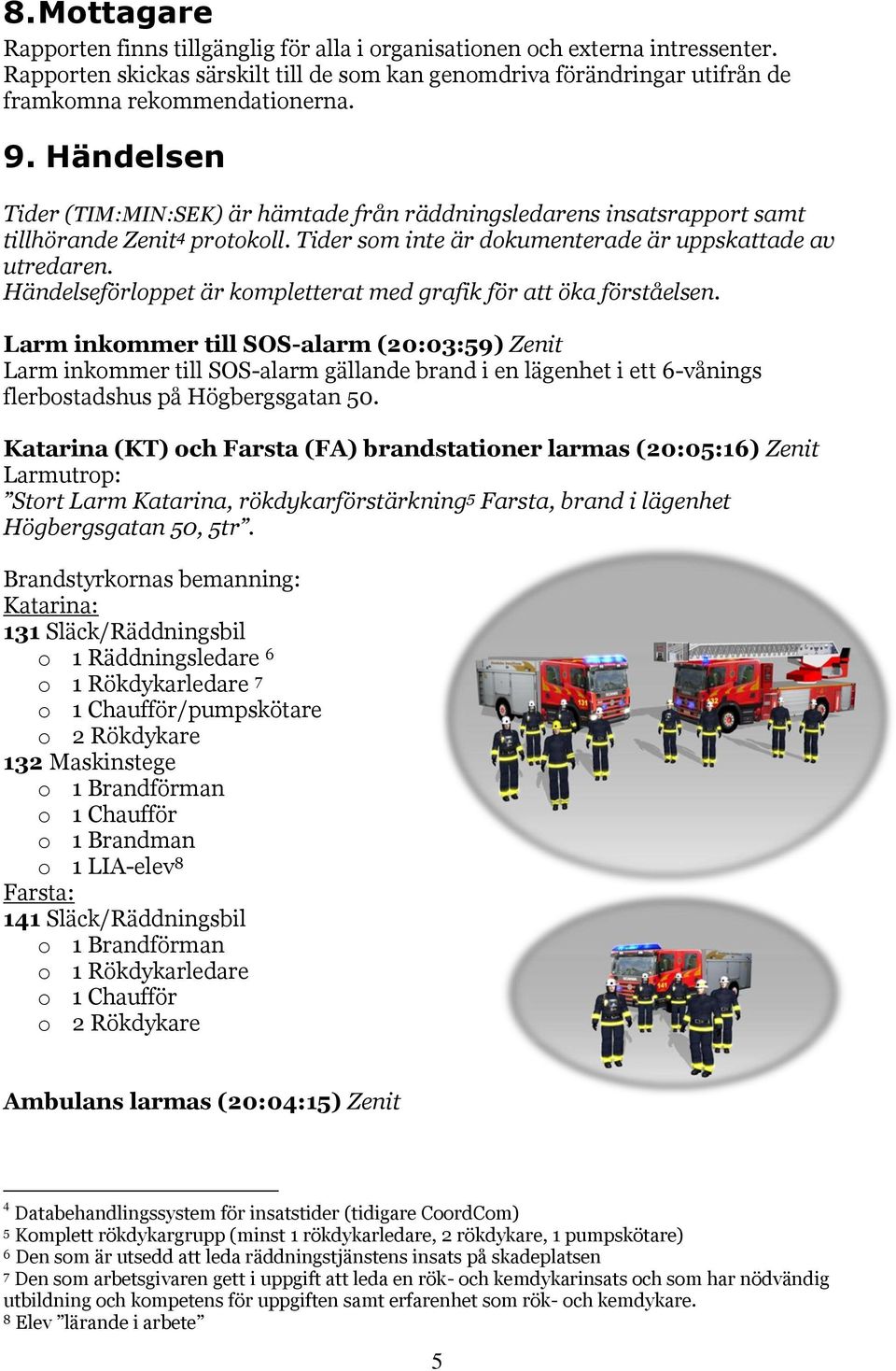 Händelseförloppet är kompletterat med grafik för att öka förståelsen.