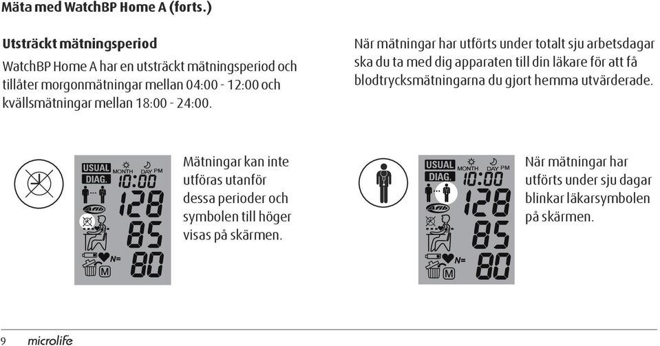 kvällsmätningar mellan 18:00-24:00.