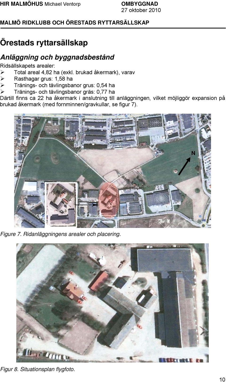 gräs: 0,77 ha Därtill finns ca 22 ha åkermark i anslutning till anläggningen, vilket möjliggör expansion på brukad